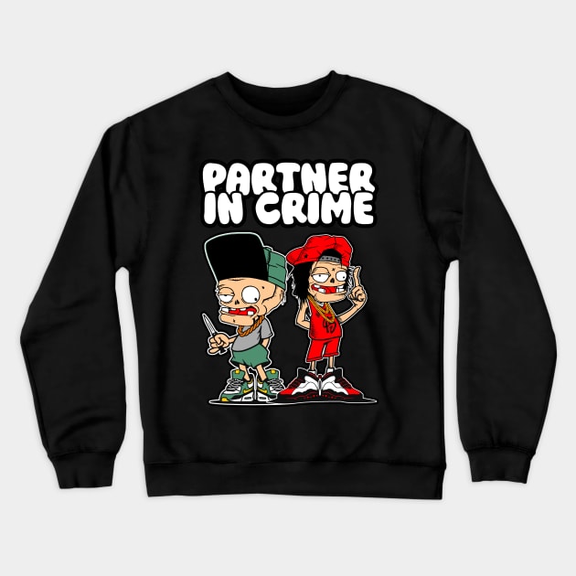 partner in crime Crewneck Sweatshirt by antonimus
